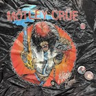 Vintage 1983 Motley Crue Allister Fiend Black Satin Jacket Mens Xs-s Distressed 