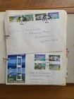 Folder Album Of Worldwide Stamp Covers Mostly 1950 s To Bbc Research Department