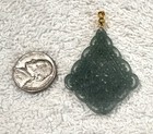 Beautiful Carved Jade Pendant -authentic Real Jade No Treated Or Enhanced 