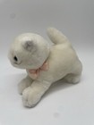 Applause White Cat Plush Stuffed Animal 1986 Vintage Pink Bow