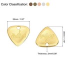 Pack Of 10 Guitar Picks 2mm Metal Various Color For Guitar
