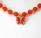New Red Butterfly 4 Piece Child s Jewelry Set-so Cute   