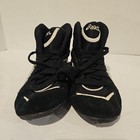 Asics Kids Black Wrestling Shoes Size 1 Youth Cl010 Lightweight Sport Sneakers