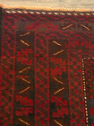 Hand Knotted Afghan Balouch Wool Area Rug 4 7 X 2 10  Very Good Condition