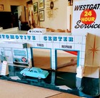 Vintage 1968 Tin Marx Westgate Automotive Service Center gas Station Great Shape