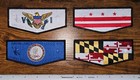 Amangamek Wipit Lodge 470 Www Oa State Flag Flap Patch Complete Set Of 4