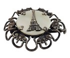 Vintage Antique Eiffel Tower Paris France Travel Souvenir Brooch Pin Mop