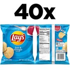  Lays Salt   Vinegar Flavored Potato Chips 1 Ounce Pack Of 40 