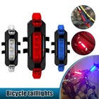 1pc Usb Rechargeable Led Bicycle Headlight Bike Front Rear Lamp Cycling Light
