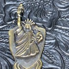 Vintage Statue Of Liberty Spoon Medal Award Kettering  Oh Volksmarch Ava 1985