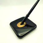 Vintage Sheaffers Black Fountain Pen   Marble Base Stand M1 Nib Desk Set
