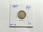 1865 3 Cent Nickel Coin Civil War Era - Only 78 Cents Shipping   