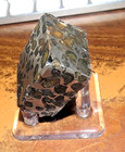 134 Gm Sericho Pallasite Meteorite Cube F  Kenya Stand Olivine  3  6 Sides