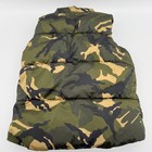 Old Navy Boys Size 4t Green Camo Puffer Vest Fleece Lined Full Zip  Camouflage