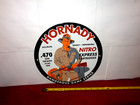 11 3 4 In Hornady Ammo Gun Cartridges  Advertising Sign Porcelain Metal -s 105 C
