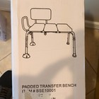 Padded Shower Transfer Bench  Item mpn Bse10001  Padded Seat Transfer Bench