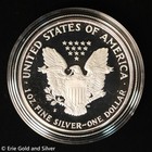 1986-s  1 Us Mint Proof American Silver Eagle In Ogp   Box   Coa