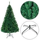 8ft Green Artificial Christmas Tree Xmas Decor Metal Stand