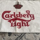 Vintage Carlsberg Beer Pub bar Towel Collectible Mint 15   
