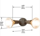 2 Pack Halo Pwt250br Twin Flood Light  Bronze Outdoor Security