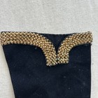 Vintage I Magnin   Co Absolutely Gorgeous Black   Gold Beaded Gloves Size S    