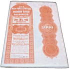 1898 New York Central And Hudson River Railroad Nyc Bond Certificate  2461