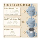 Fimibuke Sippy Cups For Toddlers  10 Oz Spill Proof Kids Cup  Leak Proof Stai   