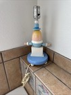 Vintage Wood Humpty Dumpty Underwriters Laboratories Inc Nursery Lamp 12 5  Tall