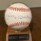 Mickey Mantle Signed New York Yankees Baseball Ball  The Score Board Coa