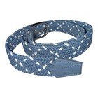 Ghost Golf Braided Woven Belt Blue White Stretch Size 38-40