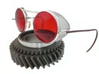 Antique Wwii Red Rochester Optical Goggles Sunglasses Spectacles Vtg Old Glasses