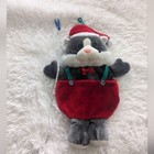 Vintage Large Cat Christmas 22  Stocking