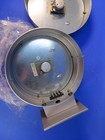National Time Analog Double Sided Wall Clock Silver Surface 12  Sm