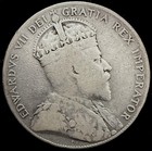 1904-h Newfoundland 50 Cents Silver Edward Vii   First   Only Heaton Mint Vf 