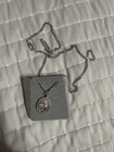Sterling Silver St Saint Thomas Aquinas Medal Pendant Necklace 24   Chain