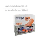 Howard Leight By Honeywell By Quiet Reusable Earplugs  100 Pairs  qd1   Orange