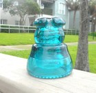 Nice Blue Aqua Cd 210 Postal Bar bar Glass Insulator