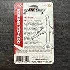 Qantas Airways Boeing 747-400 Tail  vh-ojp Red Aluminum Jet Plane Skin Bag Tag