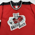 Vtg Ccm Maska Ahl Albany River Rats Stitched Away Mens Hockey Jersey M Red Sport