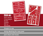 Fancy Ornamental Floral Borders 2 Glass Etching Stencils Reusable Armour Etch
