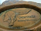 Pontiac Chief Of The Sixes  Vtg Arrow Shaped Tip Tray Original Dealership Tray