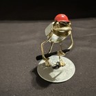 Vtg 2000 Arthur Ward Hunter Gun Frog Sculpture Nuts   Bolts Outdoor Reproduction