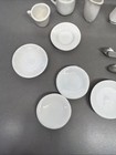 Vintage Porcelain Miniature Tea Set White Ga0