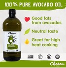 Chosen Foods 100  Pure Avocado Oil - Keto And Paleo Diet Friendly  Kosher  1 5l