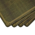 Pimpernel Shagreen Leather Placemats - Set Of 4