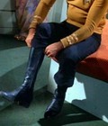 Star Trek Real Leather Long Boots Superhero Captain Kirk Commander Battle Boots