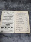 Vtg 1950 s White Cafe Air Conditioned Restaurant Diner Menu  44-14