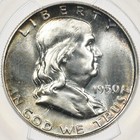 1950 50c Pcgs Pr66 Proof Franklin Half Dollar Pf66