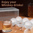 Large Ice Cube Tray For Whiskey  2 5 Inch Silicone Ice Ball Maker - Circle Ic   