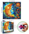 Moon Sun Face Fantasy Art 500 Piece Jigsaw Puzzle